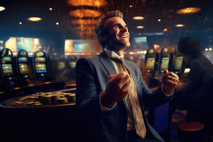 Antarmuka permainan Fishing Arcade di sbobet88 login menampilkan ikan dan senjata virtual